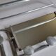 Portemanteau mural en aluminium avec miroir orientable, 5 patères et un porte chapeau, années 50