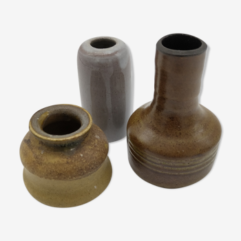 Set of 3 miniature Vases in Scandinavian ceramic