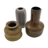 Lot de 3 vases miniatures en céramique scandinave