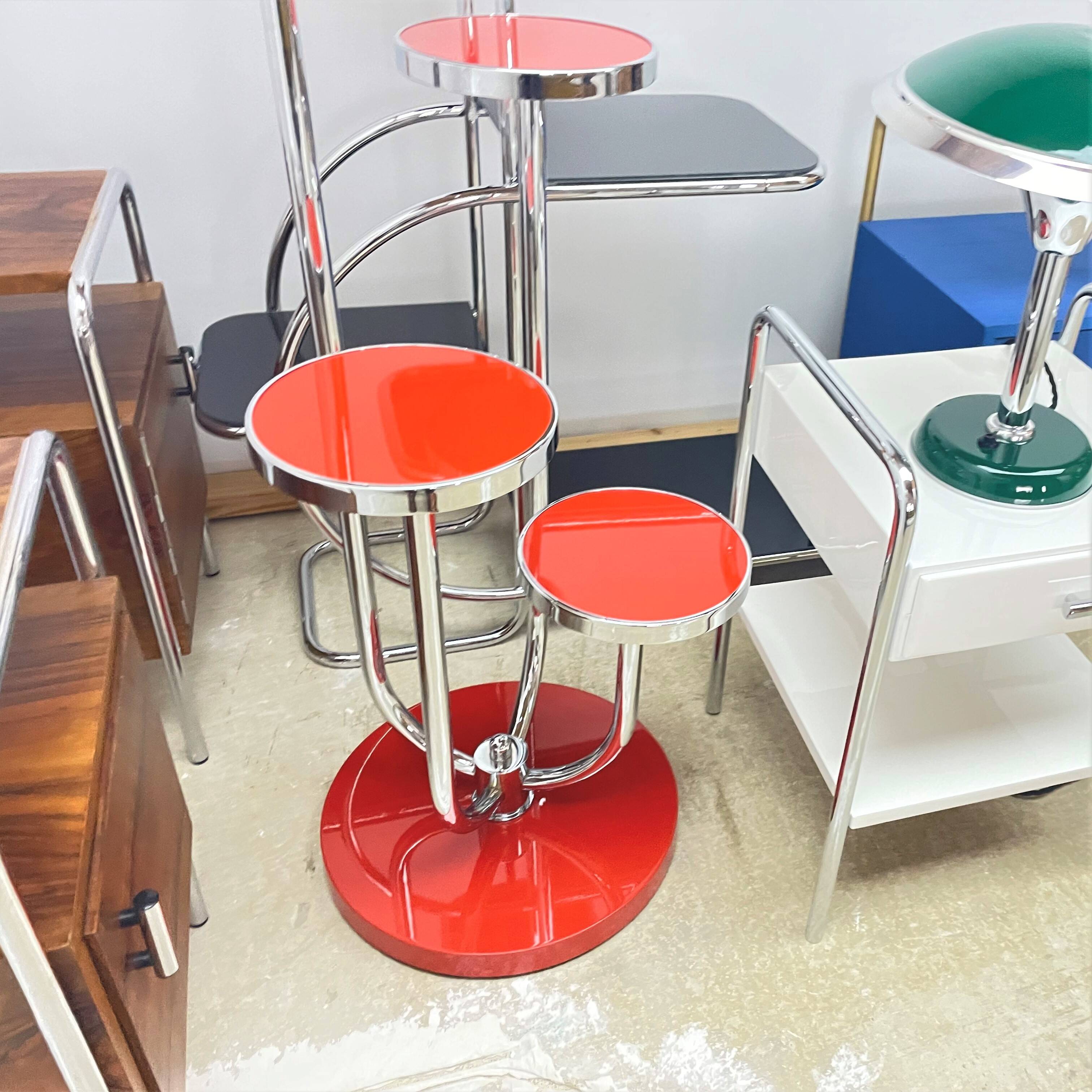 Functionalist/Bauhaus flower stand by J. Halabala, UP Zavody production