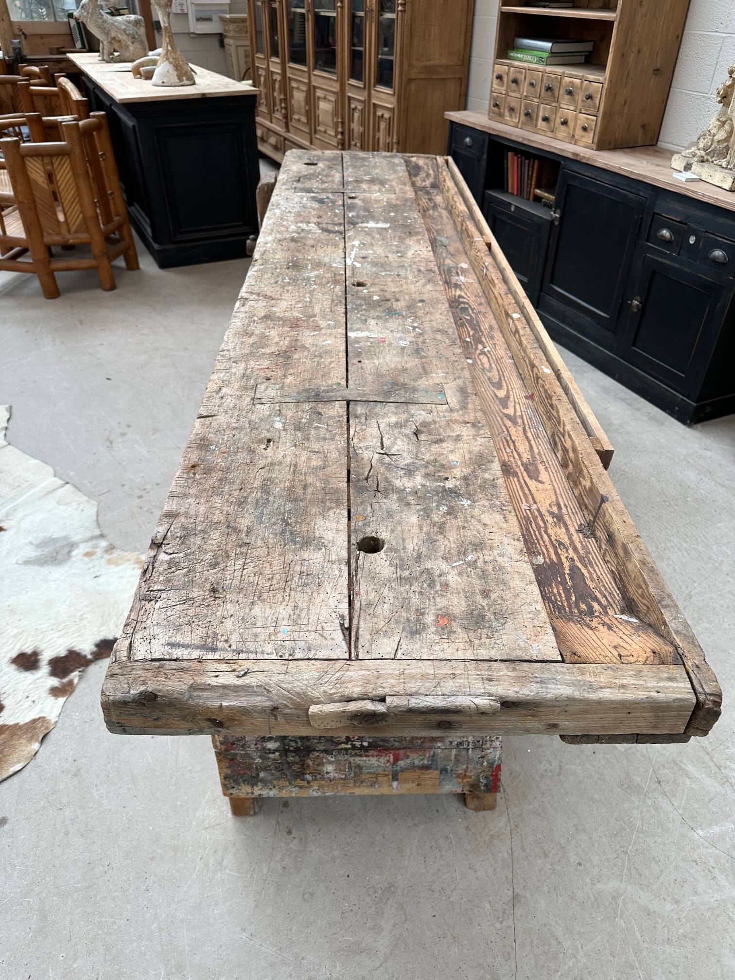 Artist's workbench, early 20th century