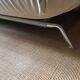 Cinna Smala 4 seater convertible sofa in beige alcantara