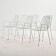 Fauteuil de jardin empilable, lot de 6