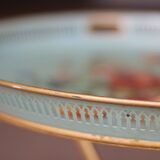 Table d'appoint / plateau peint d'époque Napoléon 3