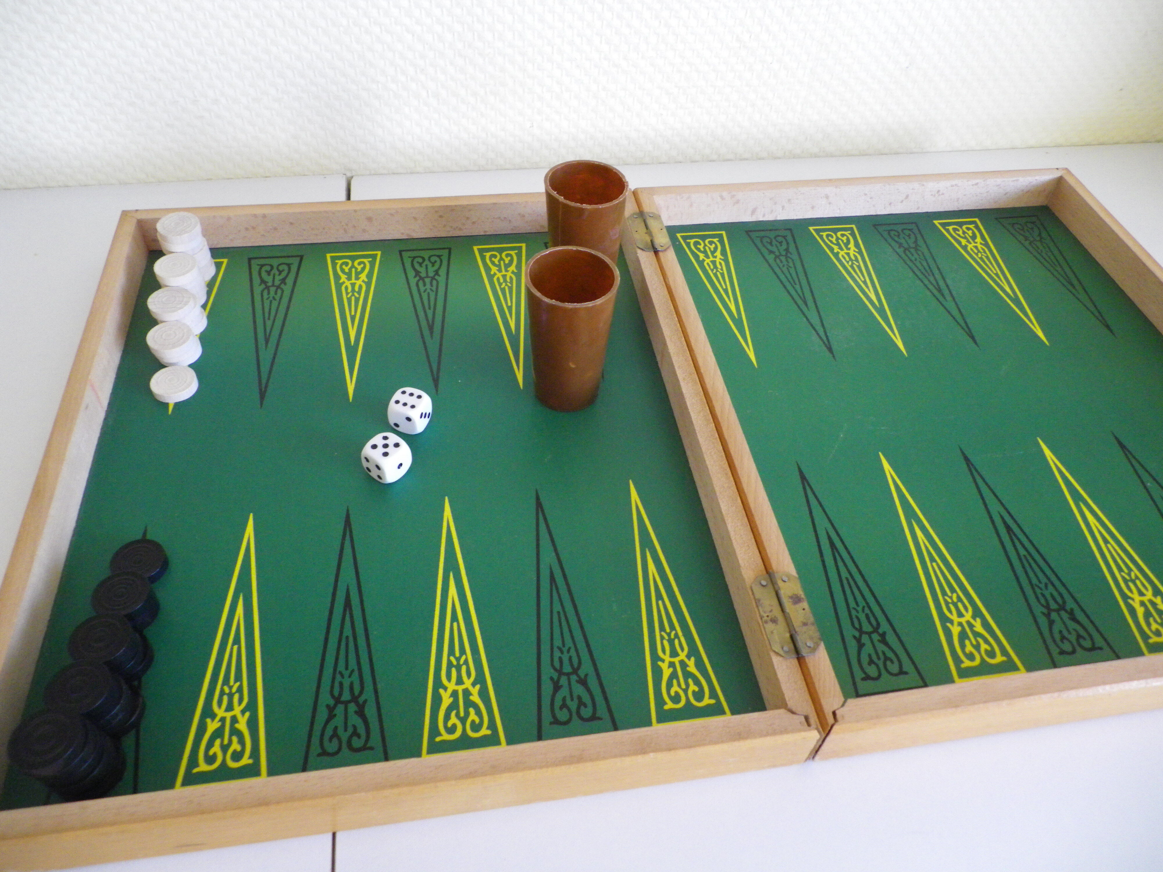 Malette en bois de 3 jeux vintage