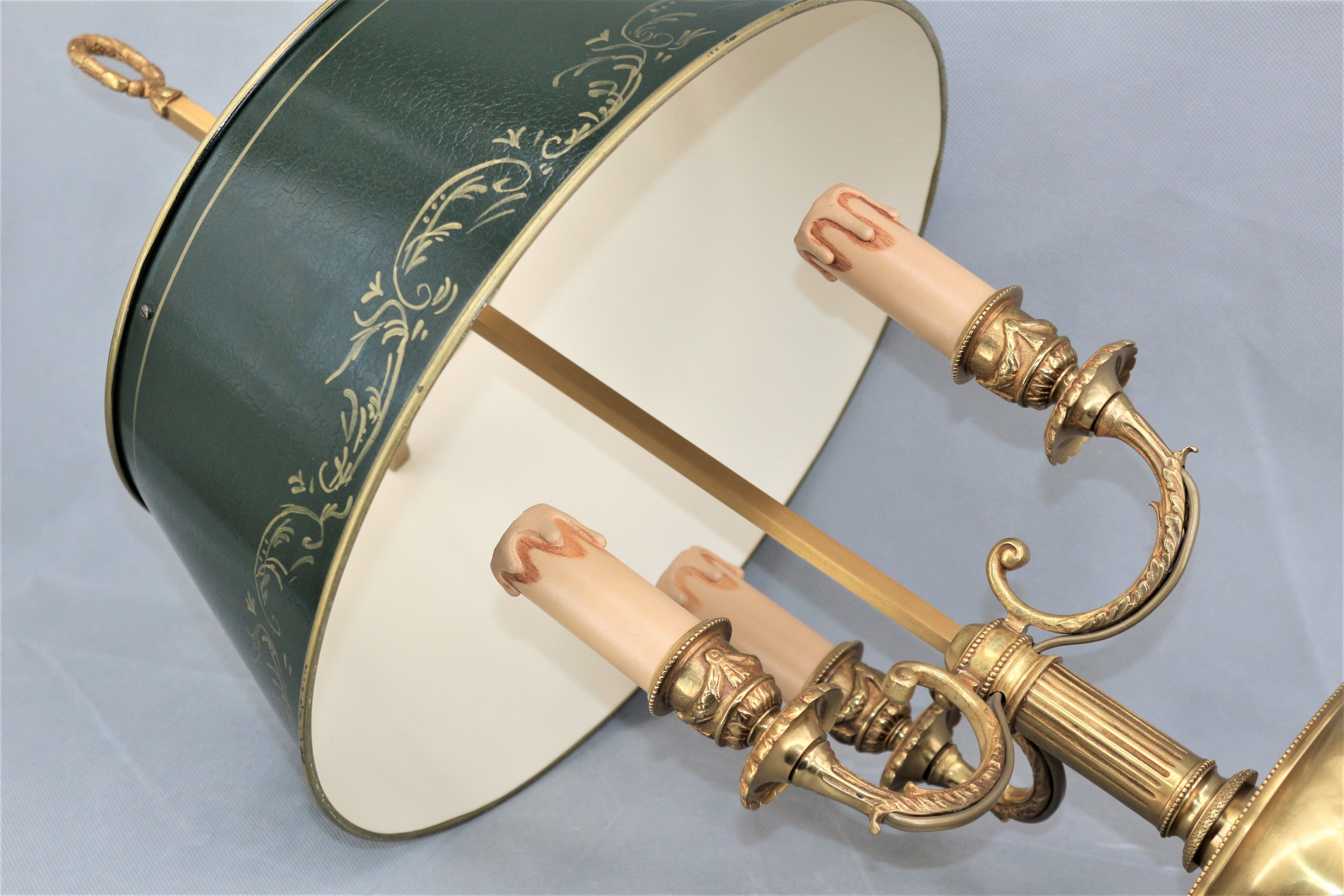 Empire-style solid bronze hot water bottle lamp