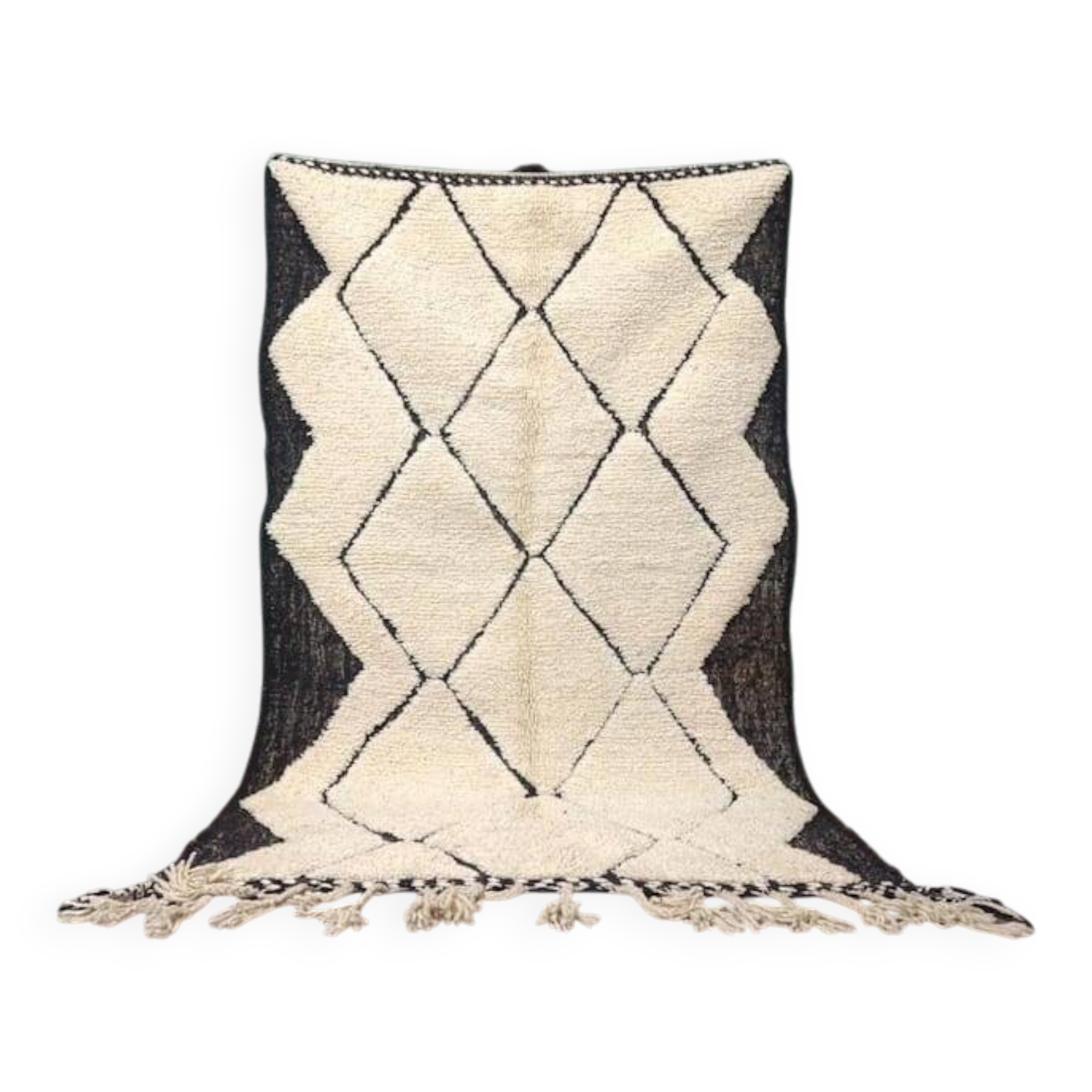 Traditional handmade wool rug, size 1.4/2.6 m.