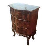 Small bombé chest of drawers in the style of Louis XV, Veneto, 19th century.