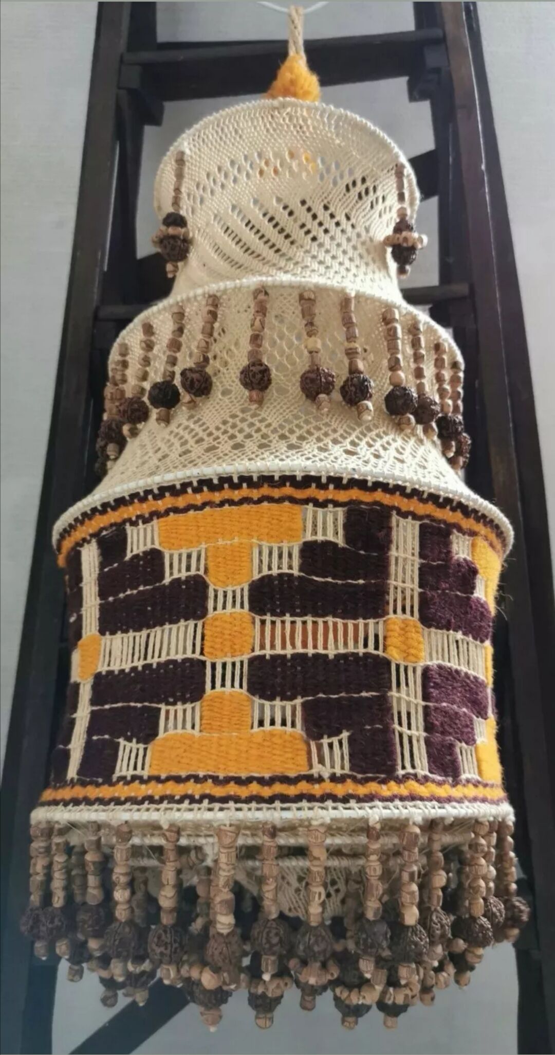 Macramé suspension 70s