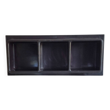 Prisunic brown plastic wall shelf