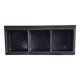 Prisunic brown plastic wall shelf