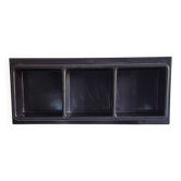 Prisunic brown plastic wall shelf