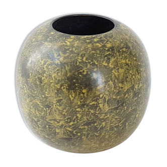 1950 vintage metal ball vase