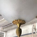 Vintage pendant light, frosted glass ball pendant light, ceiling lamp, chandelier