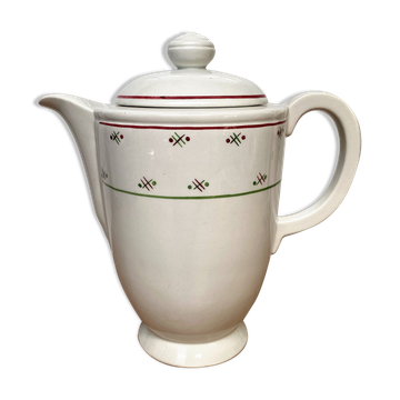 Cafetière en demi porcelaine de Luneville