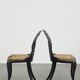 Set of 2 Antique 19th Century English Chinoiserie Mother of Pearl Chairs