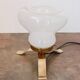 Mid-century table lamp from the 1970s, brass and glass, E27