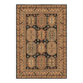 Beige and black Persian rug AJNA - Wool