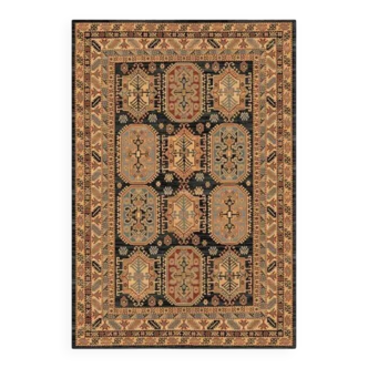 Beige and black Persian rug AJNA - Wool