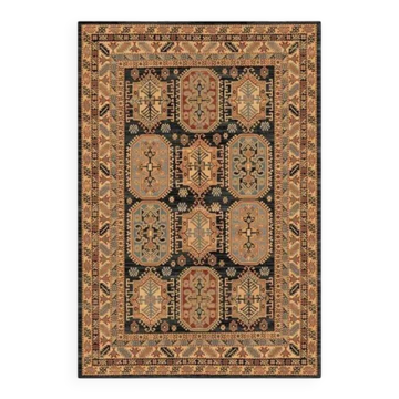 Beige and black Persian rug AJNA - Wool