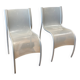 Paire de chaises fpe par ron arad pour kartell  gris translucide italie