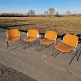 Set of 4 vintage Italian chairs