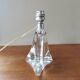 Pied de lampe vintage en cristal