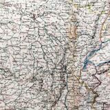 Old map of France - 1842