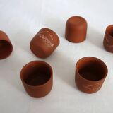 Vintage China terracotta tea service