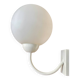White metal wall light and opaline ball