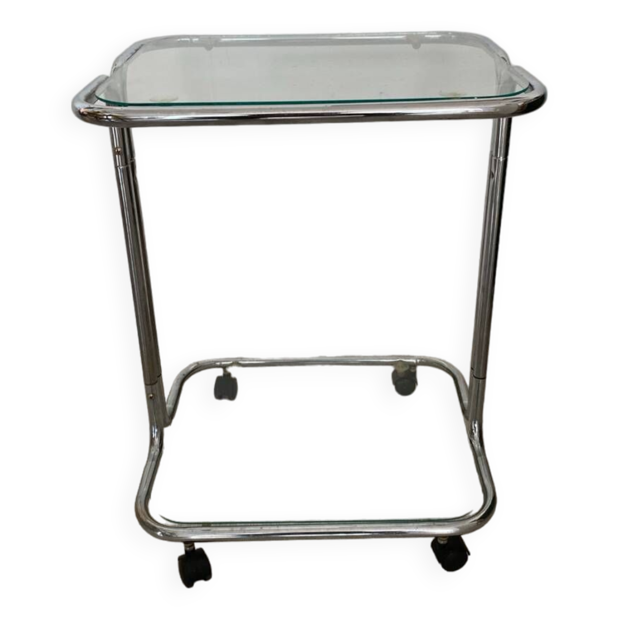 Vintage trolley on wheels