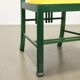 Vintage Giorgetti chair in wood and velvet, Italy, 1980s.