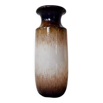 Large Scheurich West Germany vase – model 517, brown & cream gradient, 42 cm