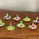 Porcelain flower name holders