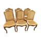 Series of 6 Chairs louis xv acanthus leaves and shell decapitated
