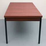 1960s extendible diningtable in teak and metal