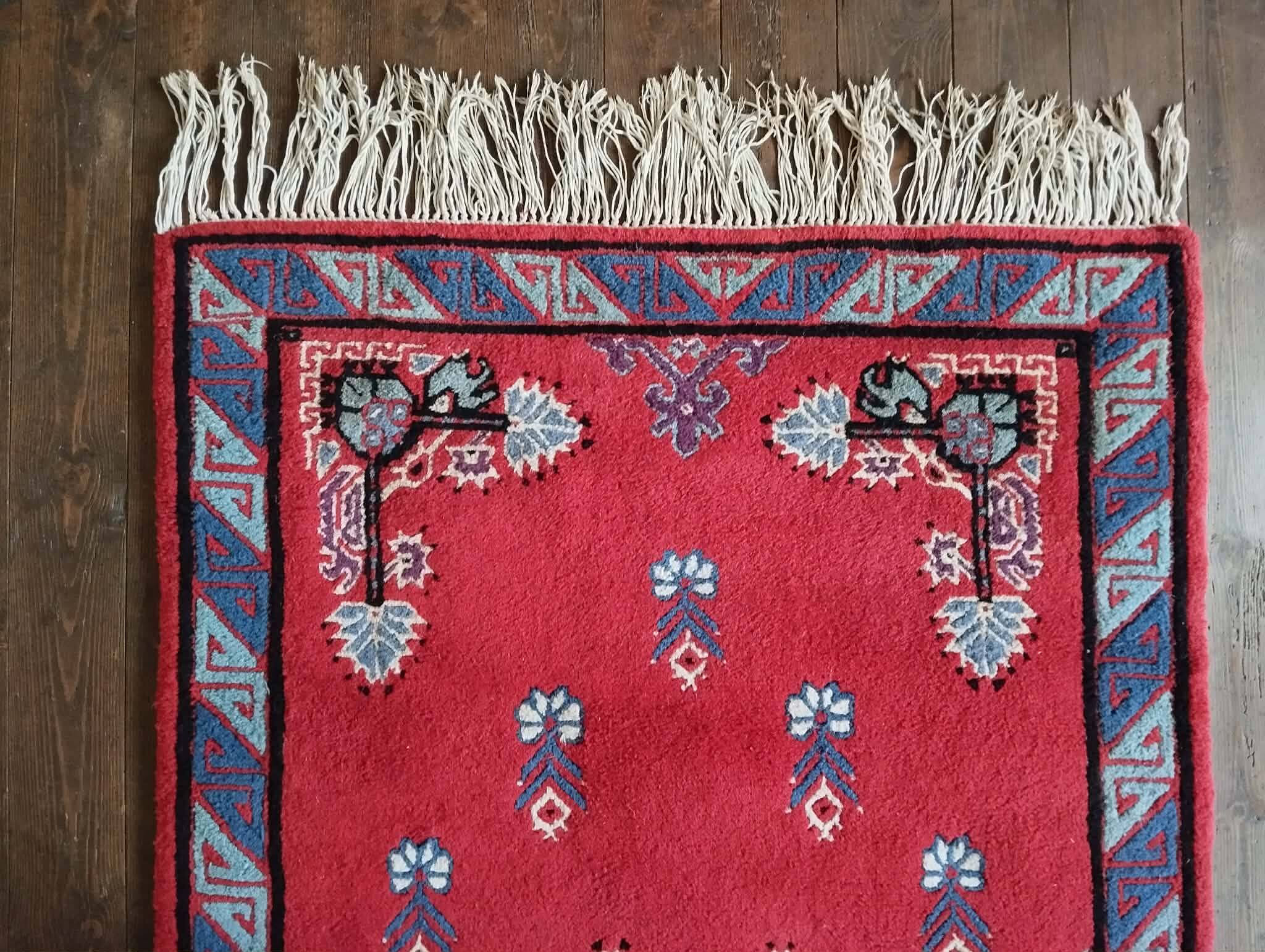 Handmade Kairouan Berber rug 208x101cm