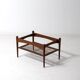 Vintage webbing coffee table in teak, 1960s