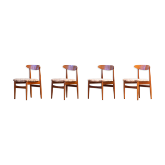 4 Scandinavian chairs 1960