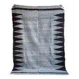 Argentine rug 100% pure wool gray and black