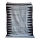 Argentine rug 100% pure wool gray and black