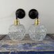 Pair of wall sconces globes in chiseled glass
