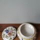 Vintage ceramic box signed hand painted flowers