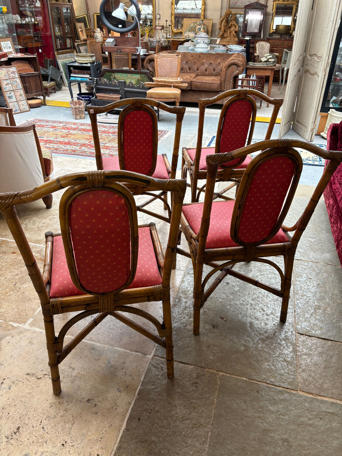 4 rattan chairs