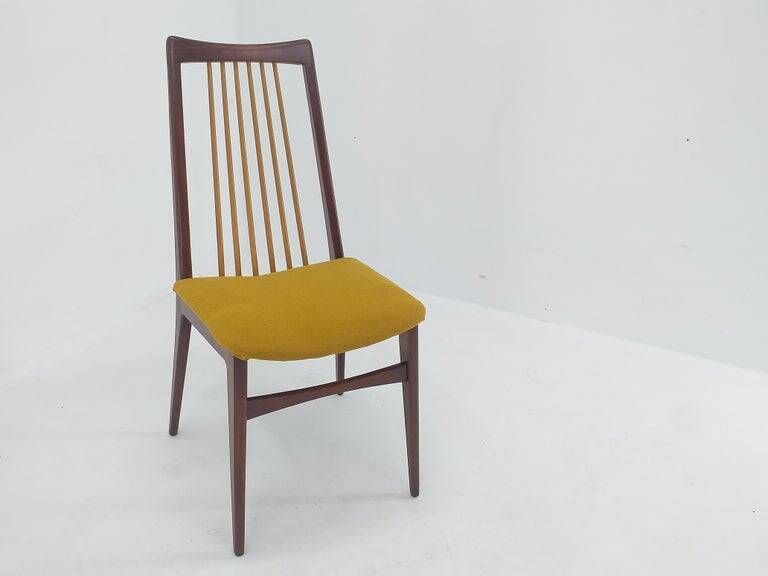 Set of Six Mid Century Dining Chairs, Denmark, 1970s