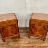 Paire of art deco beside table