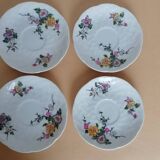 Service café bernardaud Limoges oiseaux fleurs
