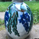 Vase art deco decoration with wisteria signed camille tharaud