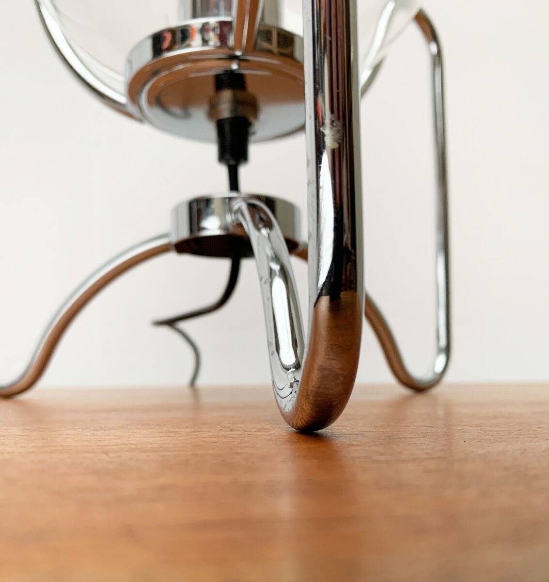 Mid-century space age tripod globe table lamp, 1960s