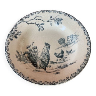 Gien porcelain soup plate